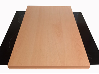 Base em madeira de Faia em cima de uma placa